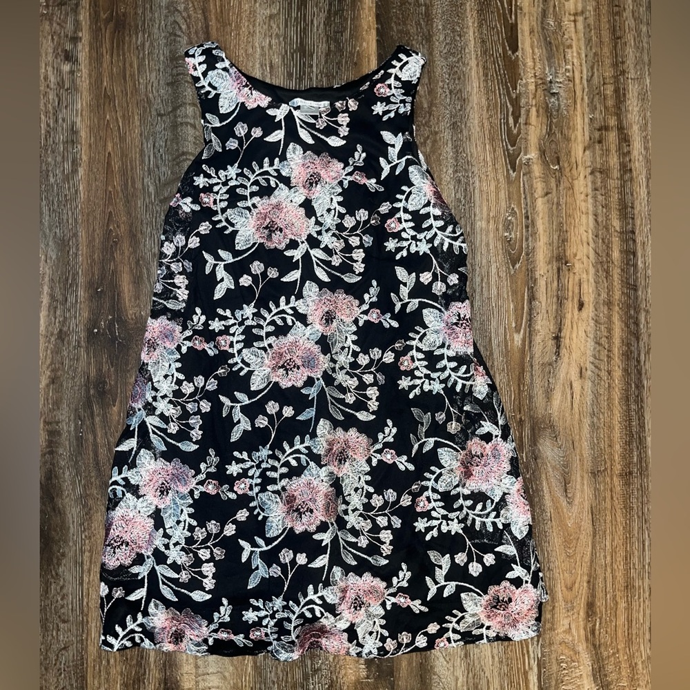 Robbie Bee Floral Embroidered Dress Formal Petite Small Office Business Spring